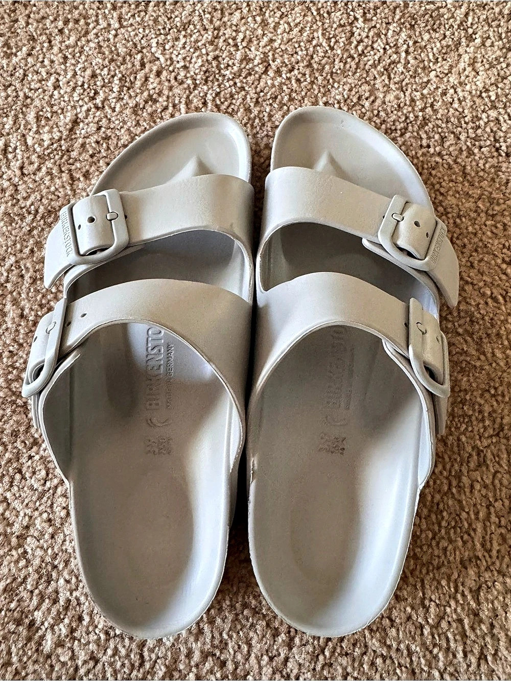 Birkenstock Arizona EVA Two-Strap Sandals in Grey